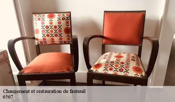 Changement et restauration de fauteuil  6567