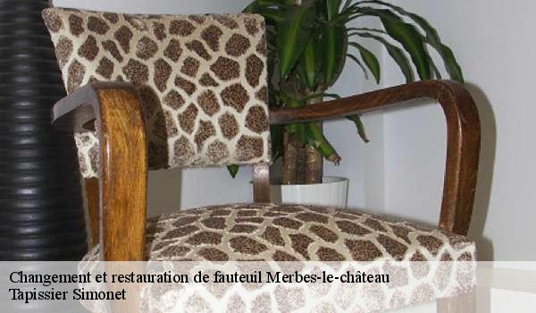 Changement et restauration de fauteuil  6567